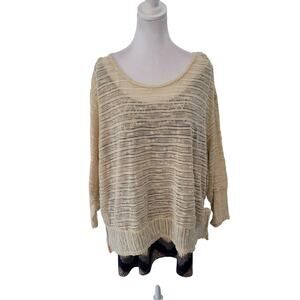 Notations Size 3X Tank Sweater Set Animal Print Purple Tan Two Piece